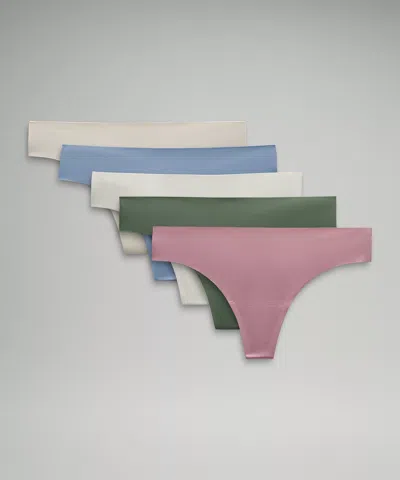 Lululemon Invisiwear Mid-rise Thong Underwear 5 Pack