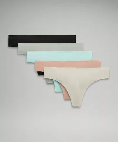 Lululemon Invisiwear Mid-rise Thong Underwear 5 Pack