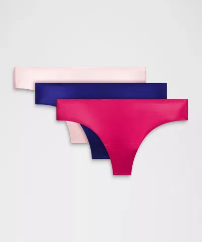 Lululemon Invisiwear Mid-rise Thong Underwear In Multi