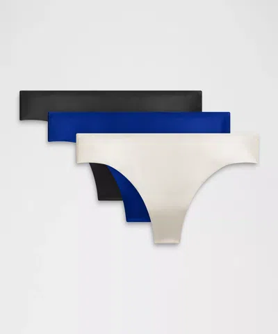Lululemon Invisiwear Mid-rise Thong Underwear In Multi