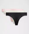 Lululemon Invisiwear Mid-rise Thong Underwear  Performance Lace
