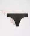 Lululemon Invisiwear Mid-rise Thong Underwear  Performance Lace
