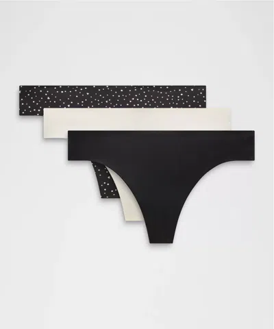 Lululemon Invisiwear Mid-rise Thong Underwear In Multi