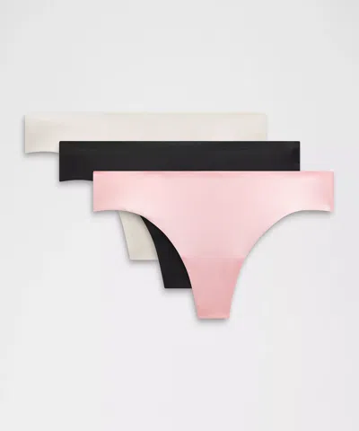 Lululemon Invisiwear Mid-rise Thong Underwear In Multi
