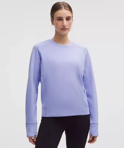 Lululemon It's Rulu Fleece Long-sleeve Shirt In Blue
