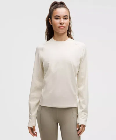 Lululemon It's Rulu Fleece Long-sleeve Shirt In Neutral
