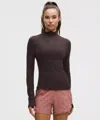 Lululemon It's Rulu Half Zip In Brown
