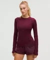 Lululemon It's Rulu Long-sleeve Shirt In Red