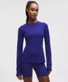 Lululemon It's Rulu Long-sleeve Shirt In Blue