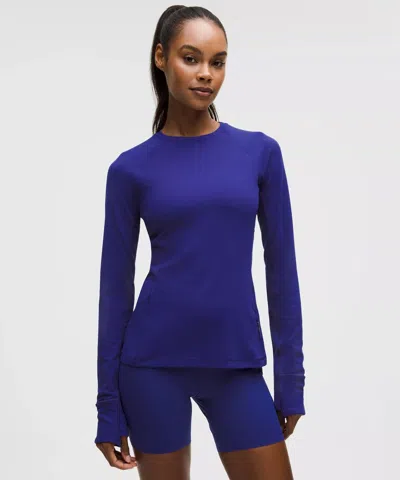 Lululemon It's Rulu Long-sleeve Shirt In Blue