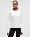 Lululemon It's Rulu Long-sleeve Shirt In White