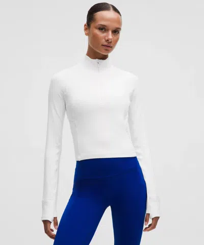 Lululemon It's Rulu Ribbed Cropped Half Zip