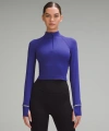 Lululemon It's Rulu Ribbed Cropped Half Zip