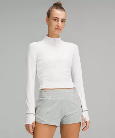 Lululemon It's Rulu Ribbed Cropped Half Zip