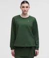 Lululemon Jacquard High-low Golf Pullover In Green
