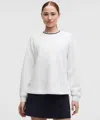 Lululemon Jacquard High-low Golf Pullover In White