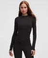 Lululemon Jersey Crewneck Base Layer In Black