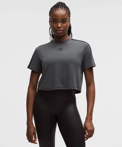Lululemon Jersey Training Cropped Short-sleeve Shirt