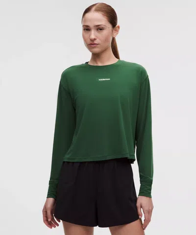 Lululemon Jersey Training Long-sleeve Shirt In Green