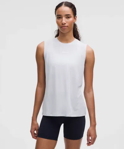 Lululemon Jersey Training Muscle Tank Top Long Wordmark