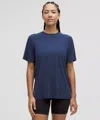 Lululemon Jersey Training Short-sleeve Shirt In Blue