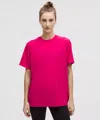 Lululemon Jersey Training Short-sleeve Shirt In Pink