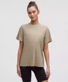 Lululemon Jersey Training Short-sleeve Shirt In Brown