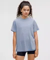 Lululemon Jersey Training Short-sleeve Shirt In Gray
