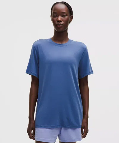 Lululemon Jersey Training Short-sleeve Shirt In Blue