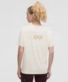 Lululemon Jersey Training Short-sleeve Shirt Run Graphic In White