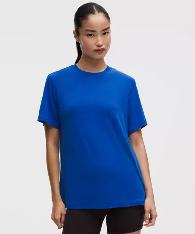 Lululemon Jersey Training Short-sleeve Shirt In Blue