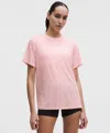 Lululemon Jersey Training Short-sleeve Shirt In Pink