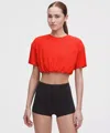 Lululemon Jersey Training Super-cropped T-shirt