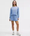 Lululemon Jersey Training Super-high-rise Lined Short 2" In Blue