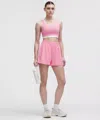 Lululemon Jersey Training Super-high-rise Lined Short 2" In Pink