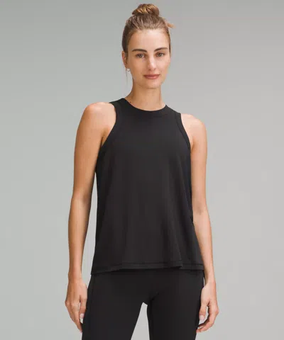 Lululemon Classic-fit Cotton-blend Tank Top In Black