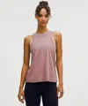 Lululemon Jersey Training Tank Top In Pink