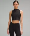 Lululemon Keyhole Mesh Tank Top In Black