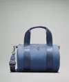 Lululemon Knit Nylon Mini Barrel Duffle Bag 5l In Blue
