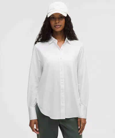 Lululemon Knit Relaxed-fit Overshirt In White