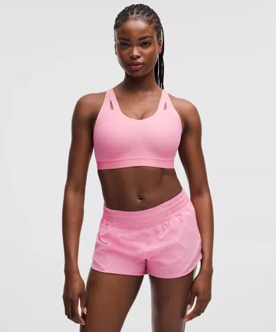Lululemon Levitation Sports Bra In Pink