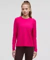 Lululemon License To Train Classic-fit Long-sleeve Shirt In Pink