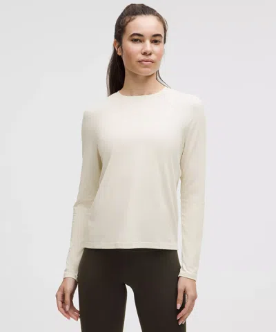 Lululemon License To Train Classic-fit Long-sleeve Shirt In Gold