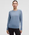 Lululemon License To Train Classic-fit Long-sleeve Shirt In Blue