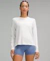 Lululemon License To Train Classic-fit Long-sleeve Shirt In White