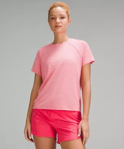 Lululemon License To Train Classic-fit T-shirt In Pink