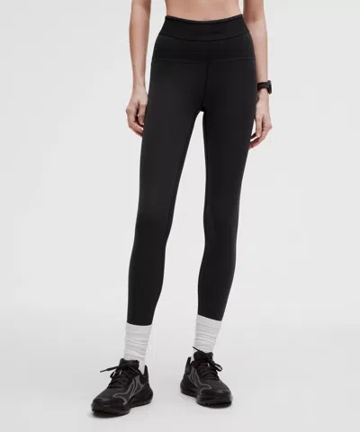 Lululemon License To Train High-rise Tight 25" Logo In Black