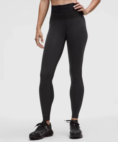Lululemon License To Train High-rise Leggings 28" Logo In Black