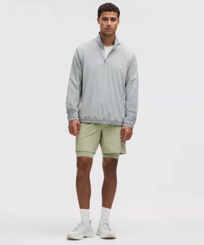 Lululemon License To Train Lined Short 7" In Green