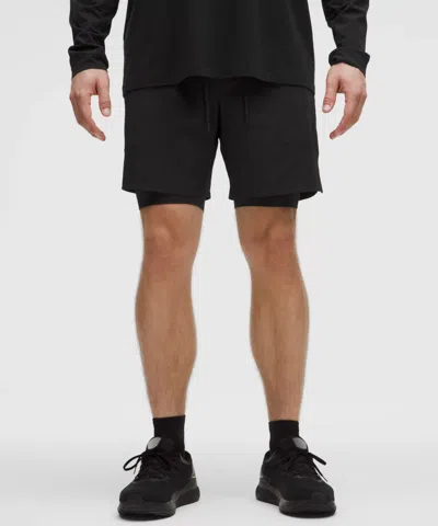 Lululemon License To Train Lined Short 7" Updated In Black